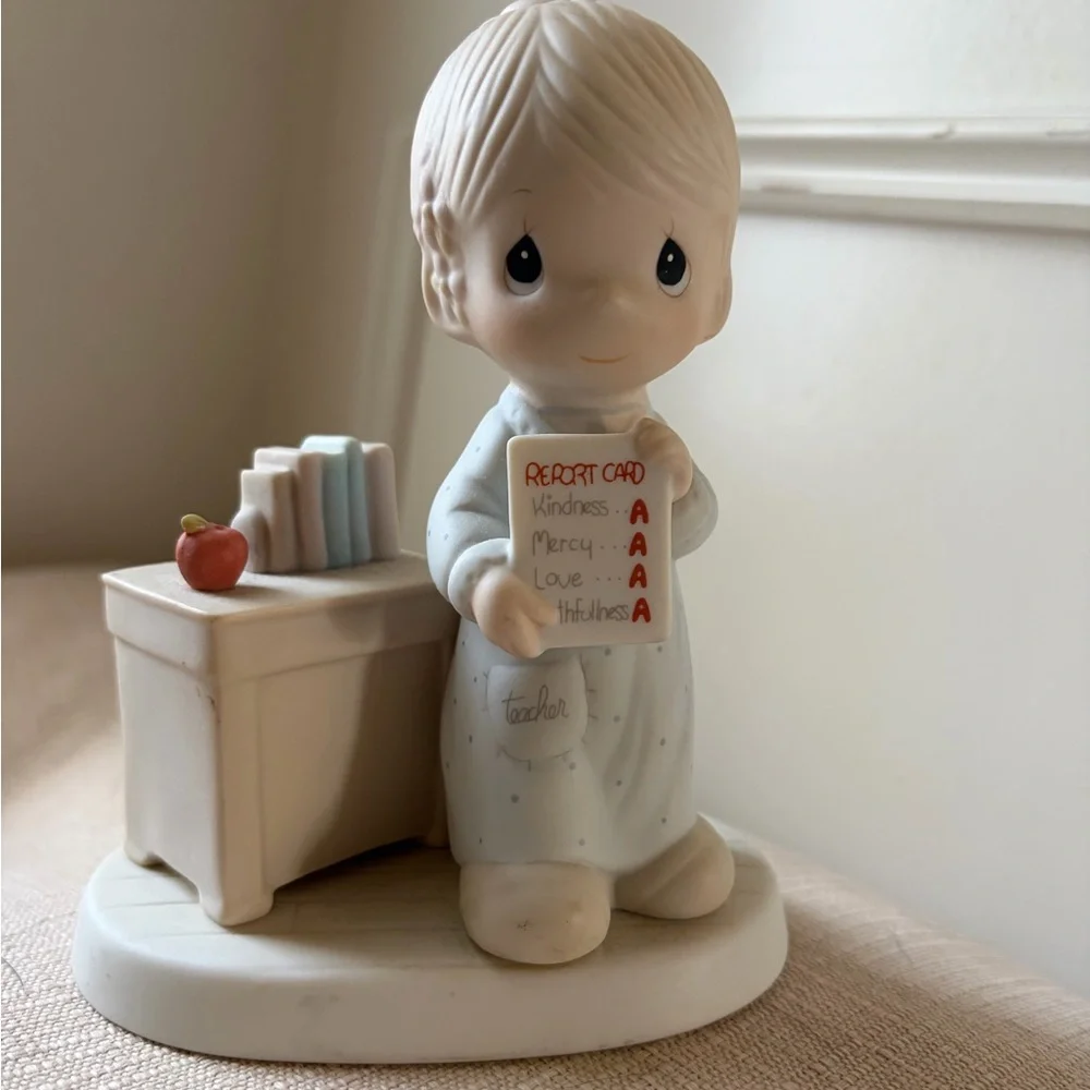 1984 Precious Moments Teacher Figurine - Love Never Fails